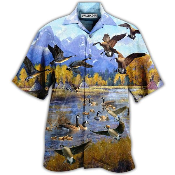 Duck Fly To Hawaii So Much Funny - Hawaiian Shirt Jezsport.com