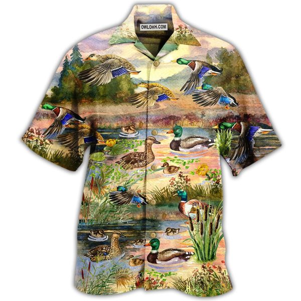 Duck Love Beautiful Sky - Hawaiian Shirt Jezsport.com