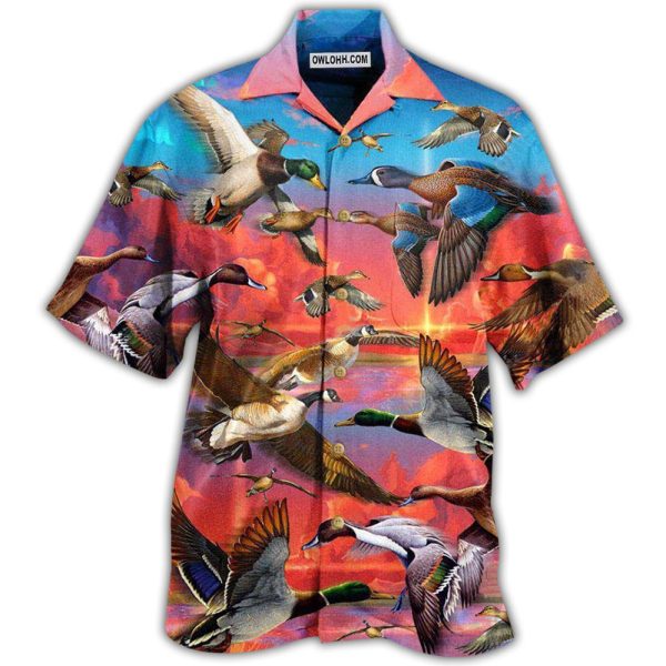 Duck The Soul Ducks Is In The Sky Forever - Hawaiian Shirt Jezsport.com