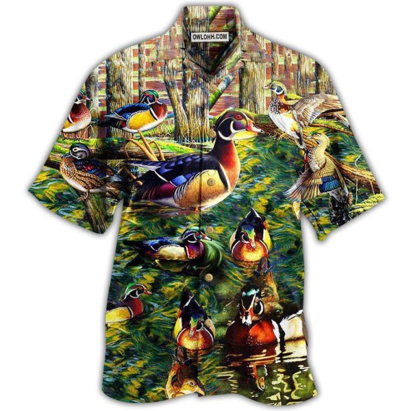 Duck Welcome To The Duck Side - Hawaiian Shirt Jezsport.com