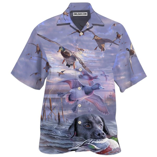 Duck Hunting Purple Sky - Hawaiian Shirt Jezsport.com