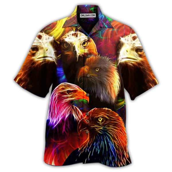 Eagle In Farm Mix Neon - Hawaiian Shirt Jezsport.com