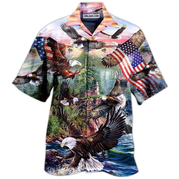 America Eagle Spirit Of America - Hawaiian Shirt Jezsport.com