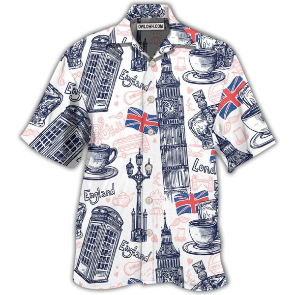 England Romantic Love It - Hawaiian Shirt Jezsport.com