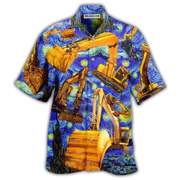 Excavator See You Later Art - Hawaiian Shirt Jezsport.com