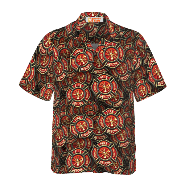 Firefighter Courage Rescue Honor Hawaiian Shirt Jezsport.com