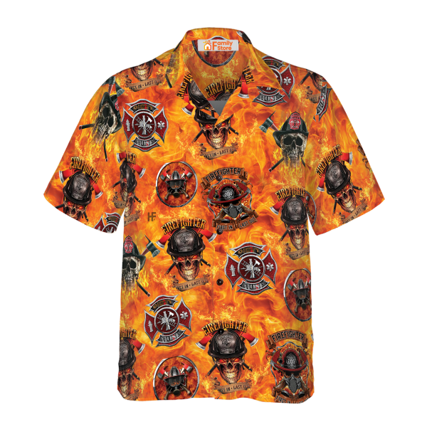 First In Last Out Firefighter Hawaiian Shirt Jezsport.com