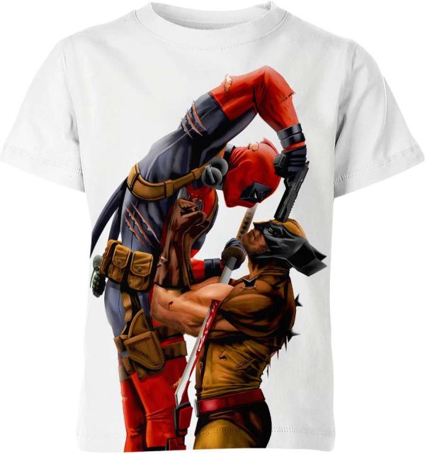 Deadpool vs Wolverine from X-Men Shirt Jezsport.com