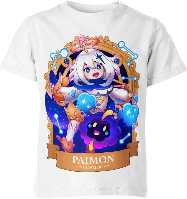 Paimon x Cosmog from Genshin Impact and Pokemon Shirt Jezsport.com