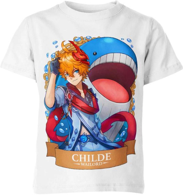 Childe from Genshin Impact and Pokemon Shirt Jezsport.com