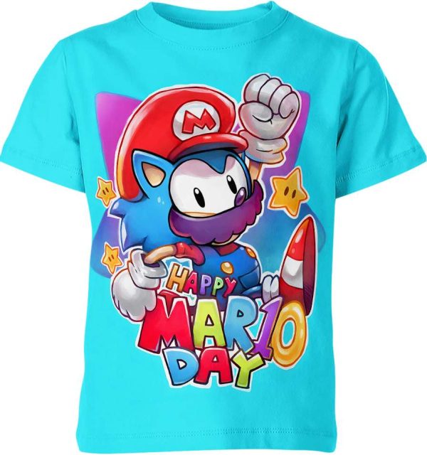 Mario x Sonic the Hedgehog Shirt Jezsport.com