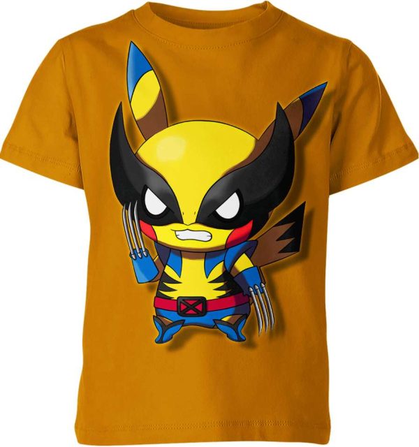 Wolverine X-Men x Pikachu From Pokemon Shirt Jezsport.com