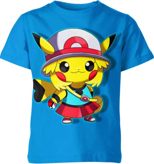 Leaf x Pikachu From Pokemon Shirt Jezsport.com
