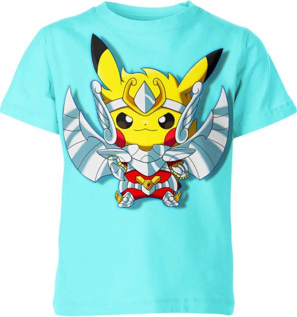 Pegasus Koga Saint Seiya x Pikachu From Pokemon Shirt Jezsport.com