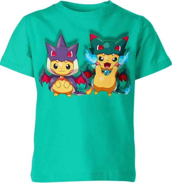 Charizard x Pikachu From Pokemon Shirt Jezsport.com