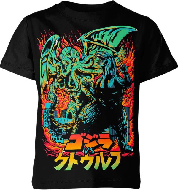 Godzilla vs Cthulhu Shirt Jezsport.com