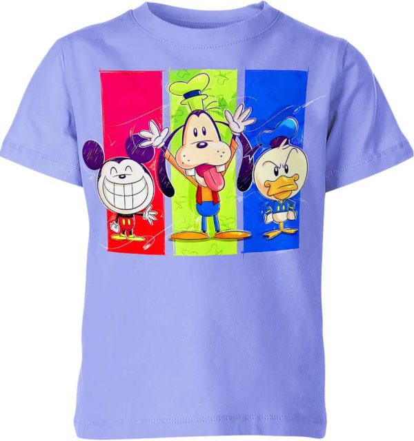 Pluto Mickey Mouse Donald Duck Shirt Jezsport.com