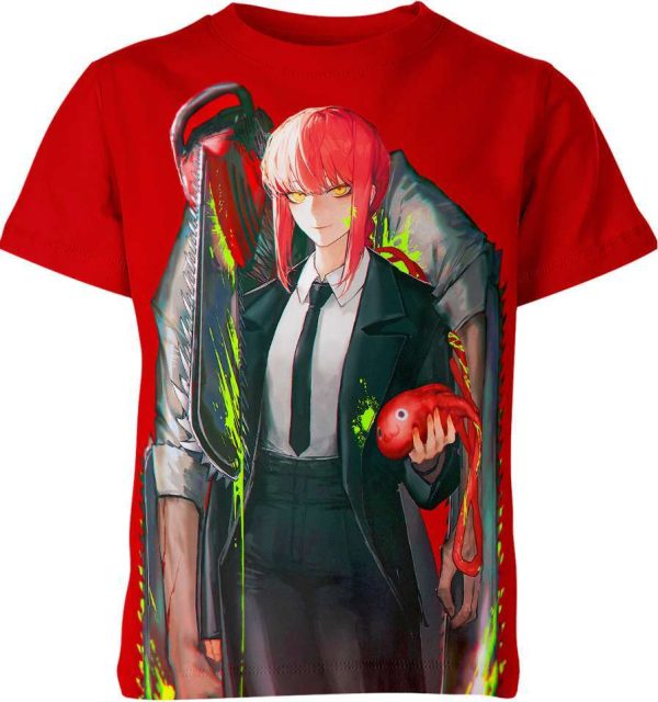 Makima and Chainsaw Devil from Chainsaw Man Shirt Jezsport.com