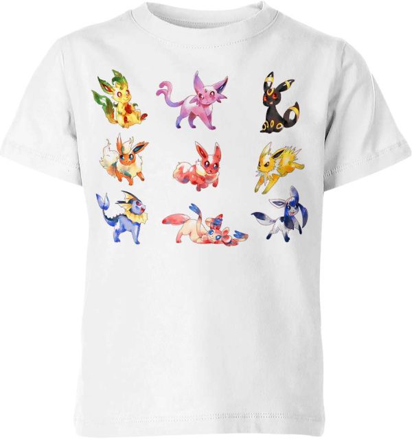 Eevee Evolutions From Pokemon Shirt Jezsport.com