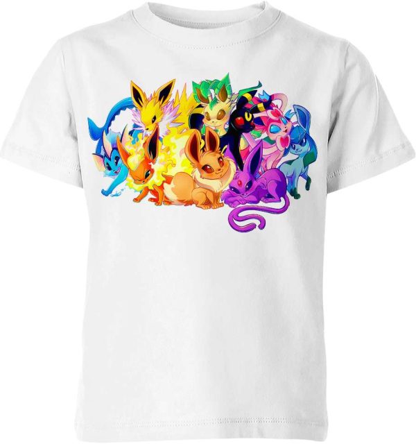 Eevee Evolutions From Pokemon Shirt Jezsport.com