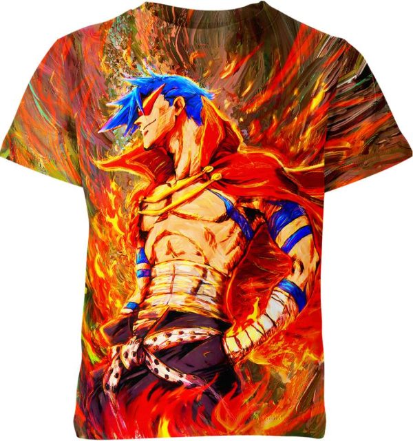 Kamina from Tengen Toppa Gurren Lagann Shirt Jezsport.com