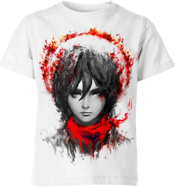 Mikasa Ackerman from Attack On Titan Shirt Jezsport.com