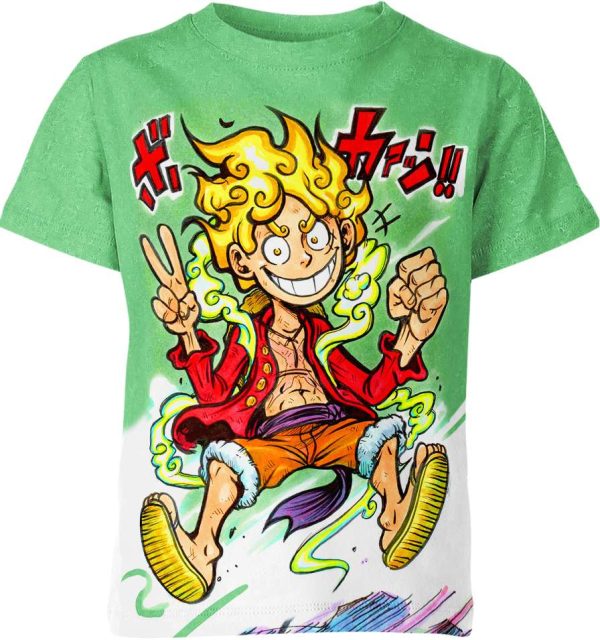 Monkey D Luffy Gear 5 One Piece Shirt Jezsport.com