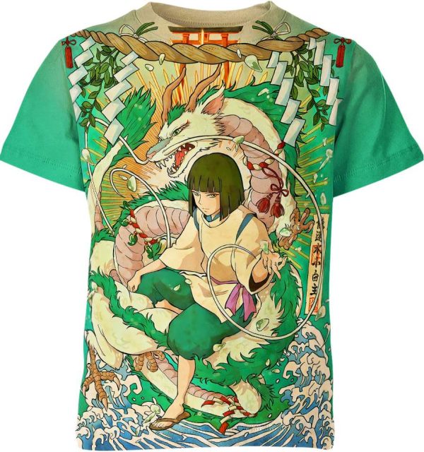 Haku in Spirited Away from Studio Ghibli Shirt Jezsport.com