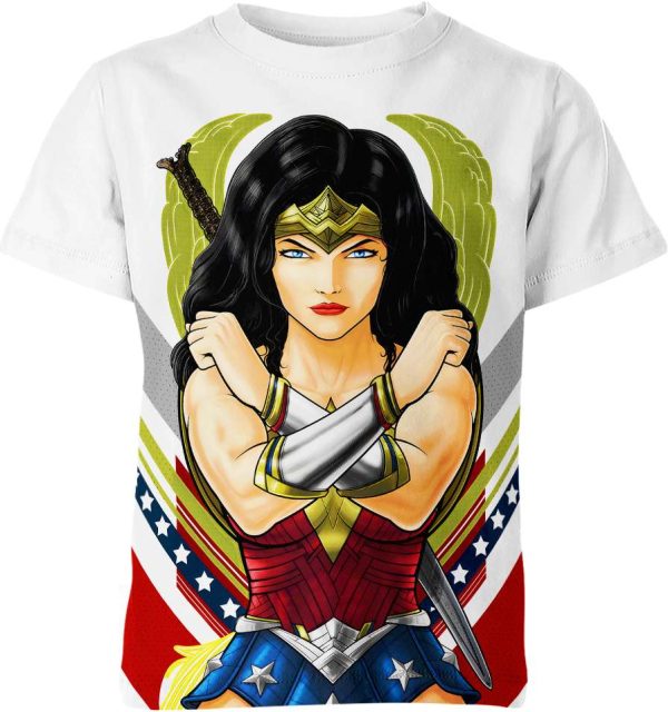 Wonder Woman Shirt, DC Comics Shirt, 3D Printing T-Shirts Jezsport.com