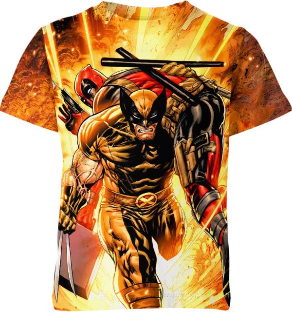 Wolverine vs Deadpool Shirt Jezsport.com