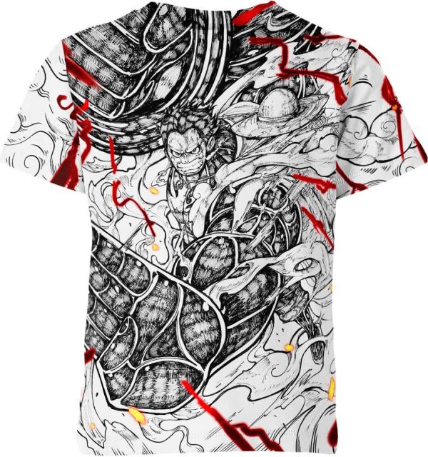 Monkey D Luffy Gear 4 From One Piece Shirt Jezsport.com