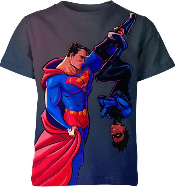 Superman vs Nightwing Shirt Jezsport.com