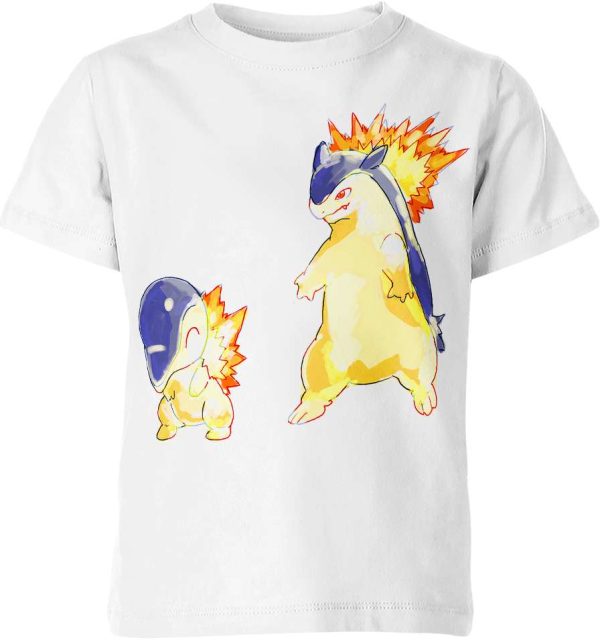 Cyndaquil and Typhlosion From Pokemon Shirt Jezsport.com