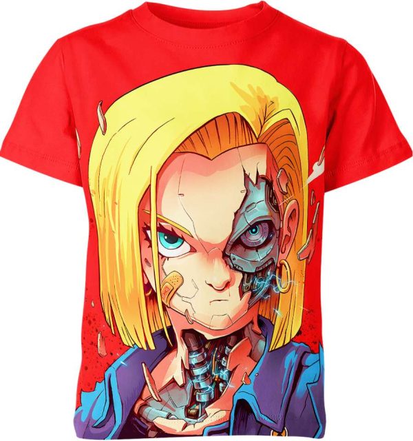 Android 18 From Dragon Ball Z Shirt Jezsport.com