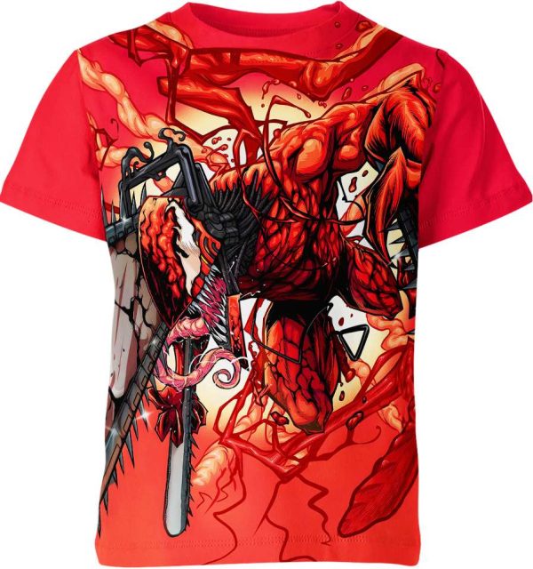 Carnage X Chainsaw Man Shirt Jezsport.com