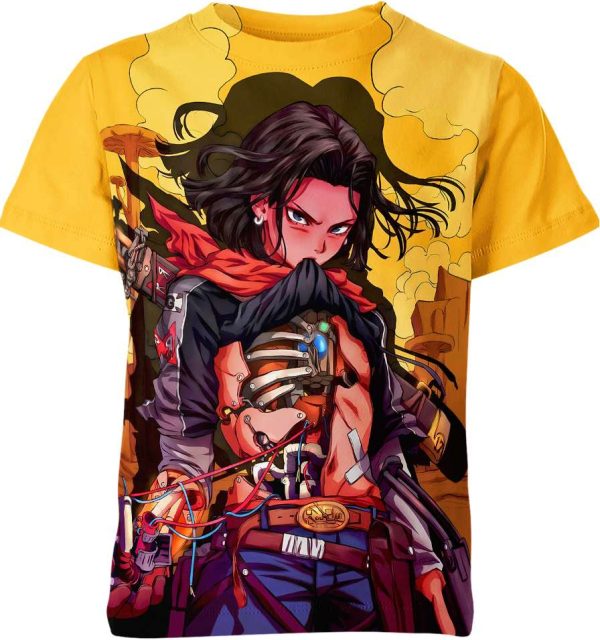 Android 17 From Dragon Ball Z Shirt, Android 17 Tee Jezsport.com