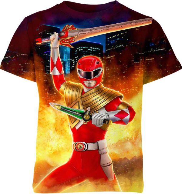 Red Power Ranger Shirt Jezsport.com