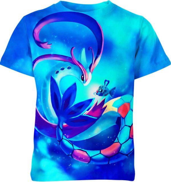 Feebas And Milotic From Pokemon Shirt Jezsport.com