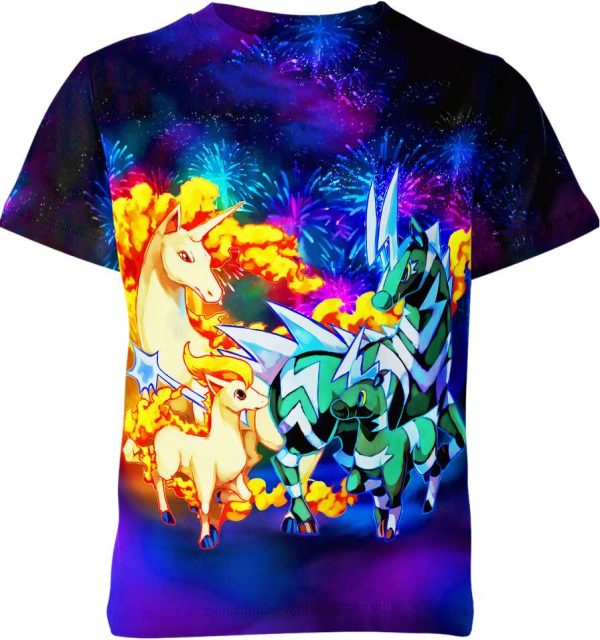 Blitzle Ponyta Rapidash Zebstrika From Pokemon Shirt Jezsport.com