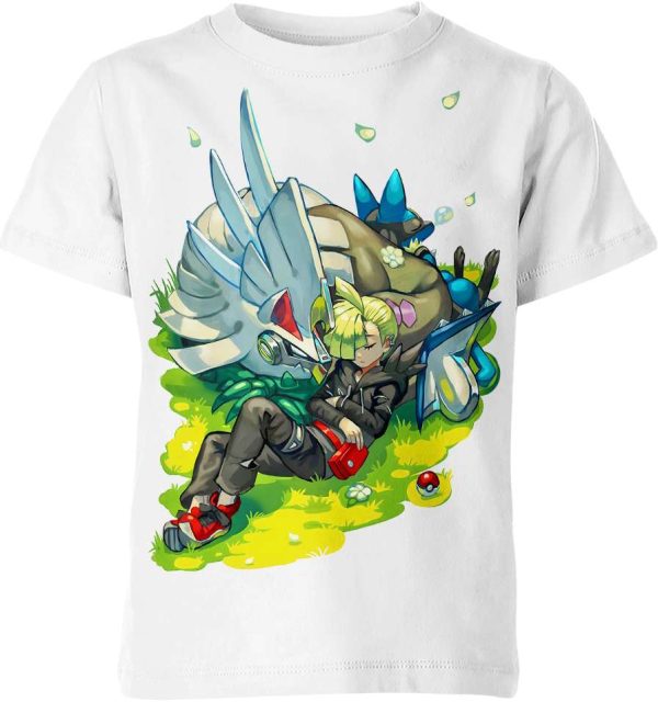 Gladion Lucario Silvally From Pokemon Shirt Jezsport.com