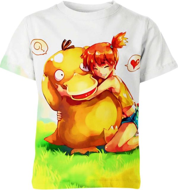 Misty And Psyduck From Pokemon Shirt Jezsport.com