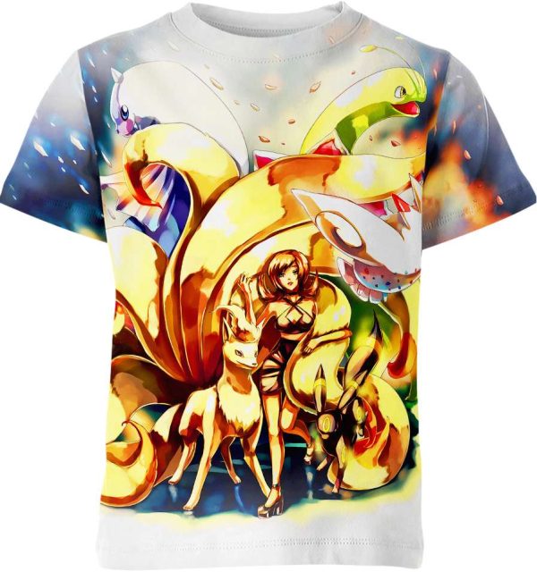 Meganium Togekiss Ninetales Umbreon Dewgong From Pokemon Shirt Jezsport.com