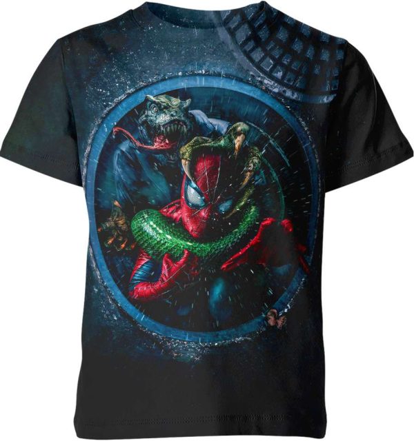 Dinosaur x Spider Man Shirt Jezsport.com