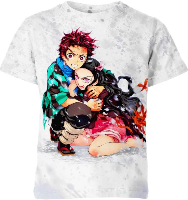 Tanjiro And Nezuko From Demon Slayer Shirt Jezsport.com