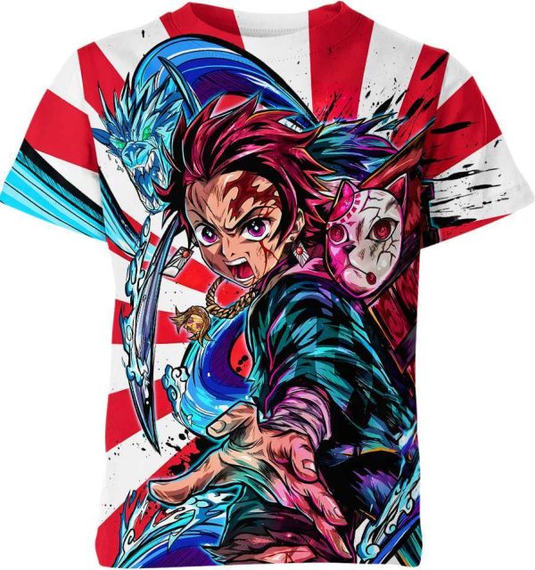 Tanjiro Kamado From Demon Slayer Shirt Jezsport.com