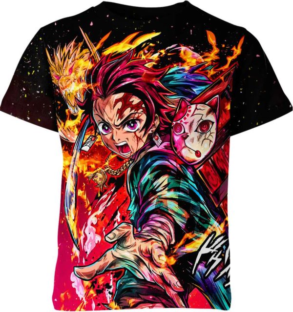 Tanjiro Kamado From Demon Slayer Shirt Jezsport.com