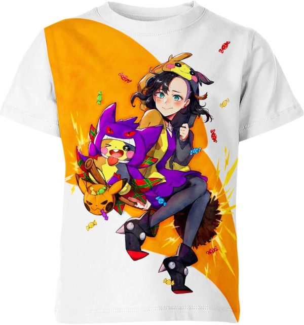 Gengar X Pikachu From Pokemon Shirt Jezsport.com