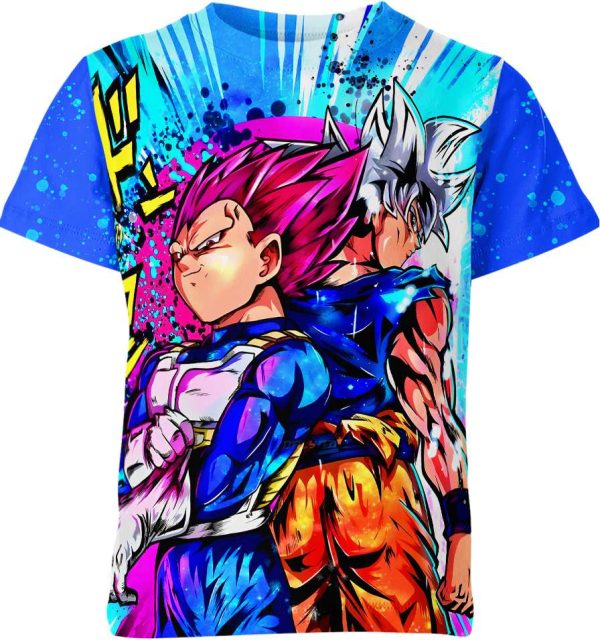 Son Goku And Vegeta From Dragon Ball Z Shirt Jezsport.com