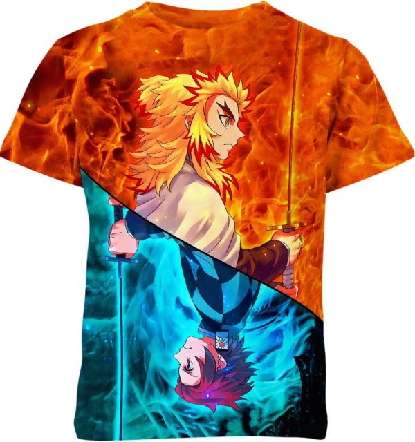 Rengoku And Tanjiro From Demon Slayer Shirt Jezsport.com