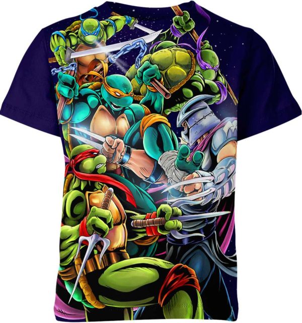 Teenage Mutant Ninja Turtles Vs Shredder Shirt Jezsport.com